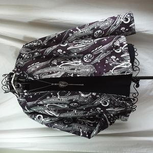 Chico's open front paisley jacket